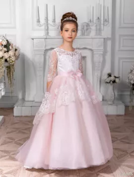 Платье для девочки розовая пудра