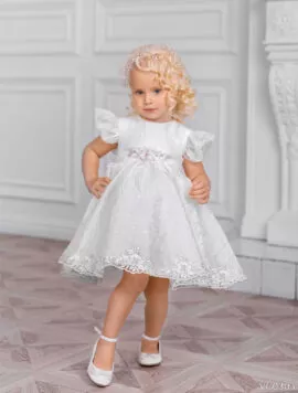 Белое платье для маленькой девочки
